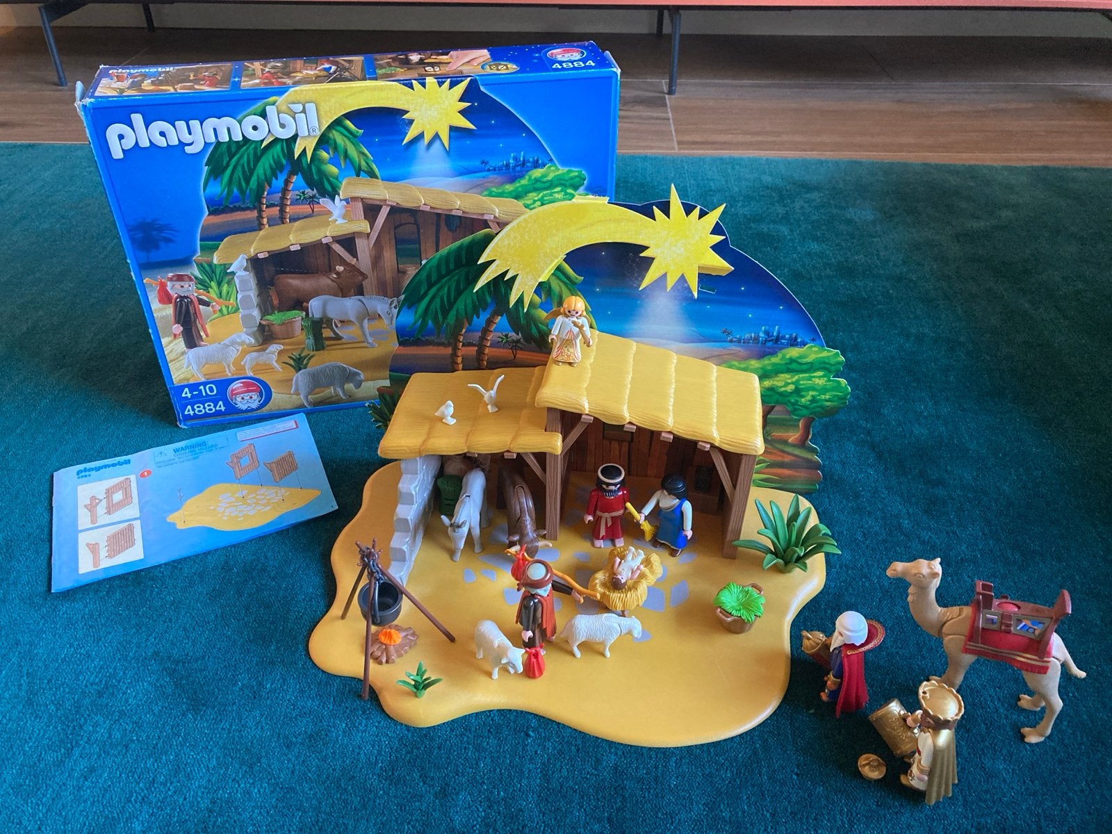 Playmobil Kerststal 4884 + 2 wijzen, Ophalen of Verzenden, Gebruikt, Jongen of Meisje