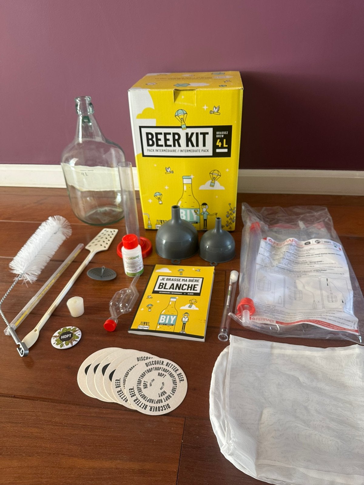 Bierbrouw Starterset Compleet – alleen ingrediënten nodig, Ophalen, Zo goed als nieuw