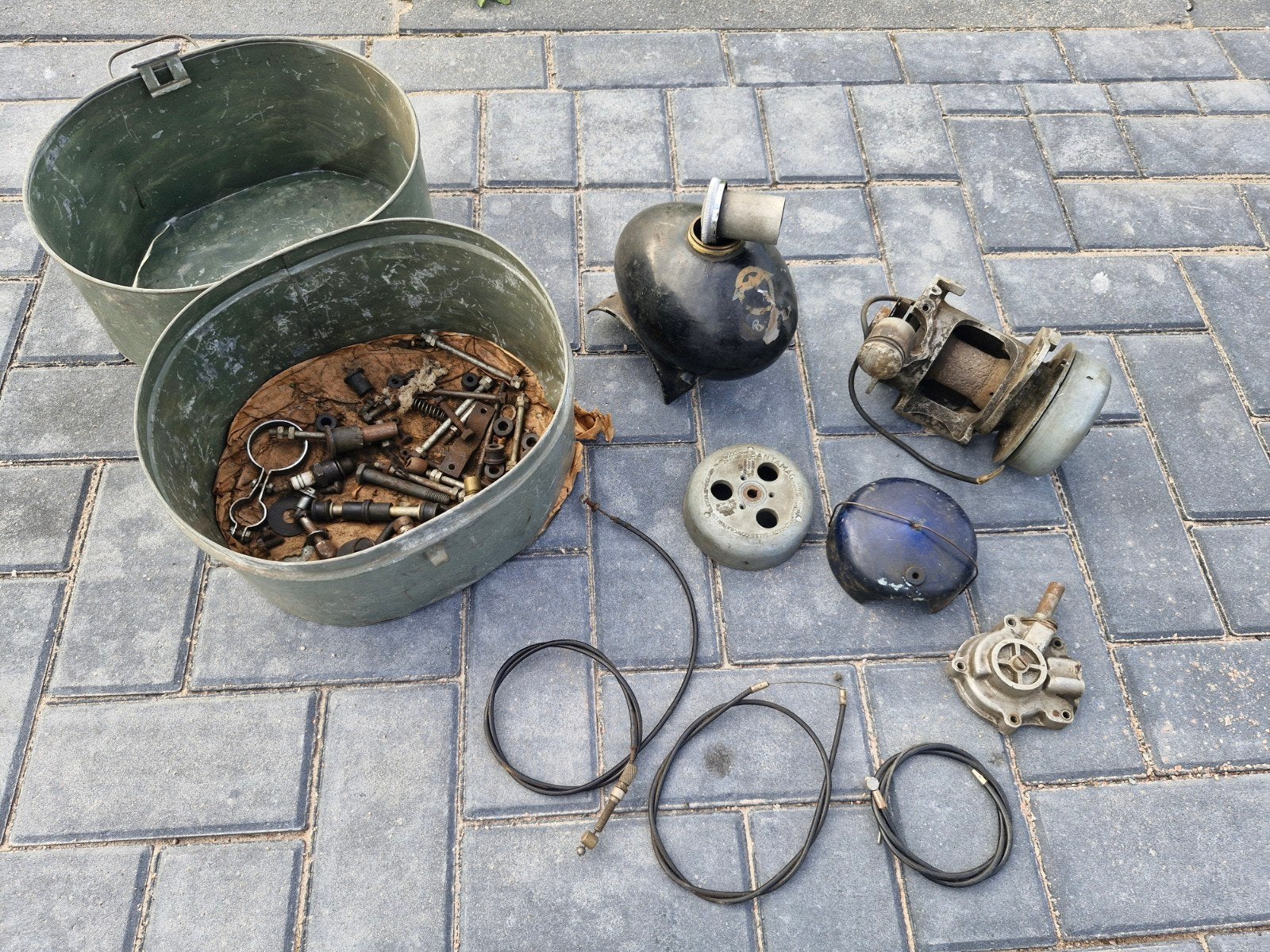 Berini M13 Eitje Onderdelen - Motorblok, Tank, motorkapje, Ophalen of Verzenden, Gebruikt, Blok, Berini
