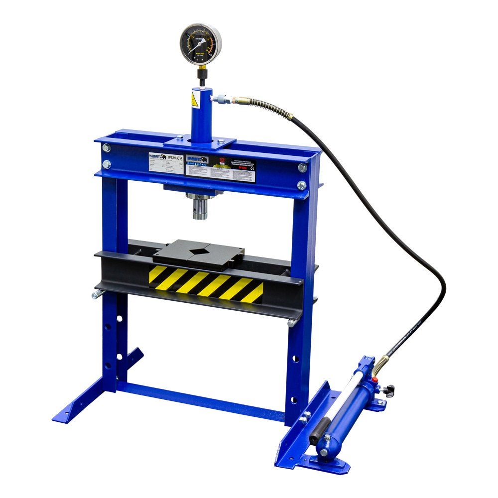 Werkplaatspers 12 Ton / 140-370mm met Manometer, Auto diversen, Autogereedschap, Niet ingevuld, Niet ingevuld, Nieuw, Ophalen of Verzenden