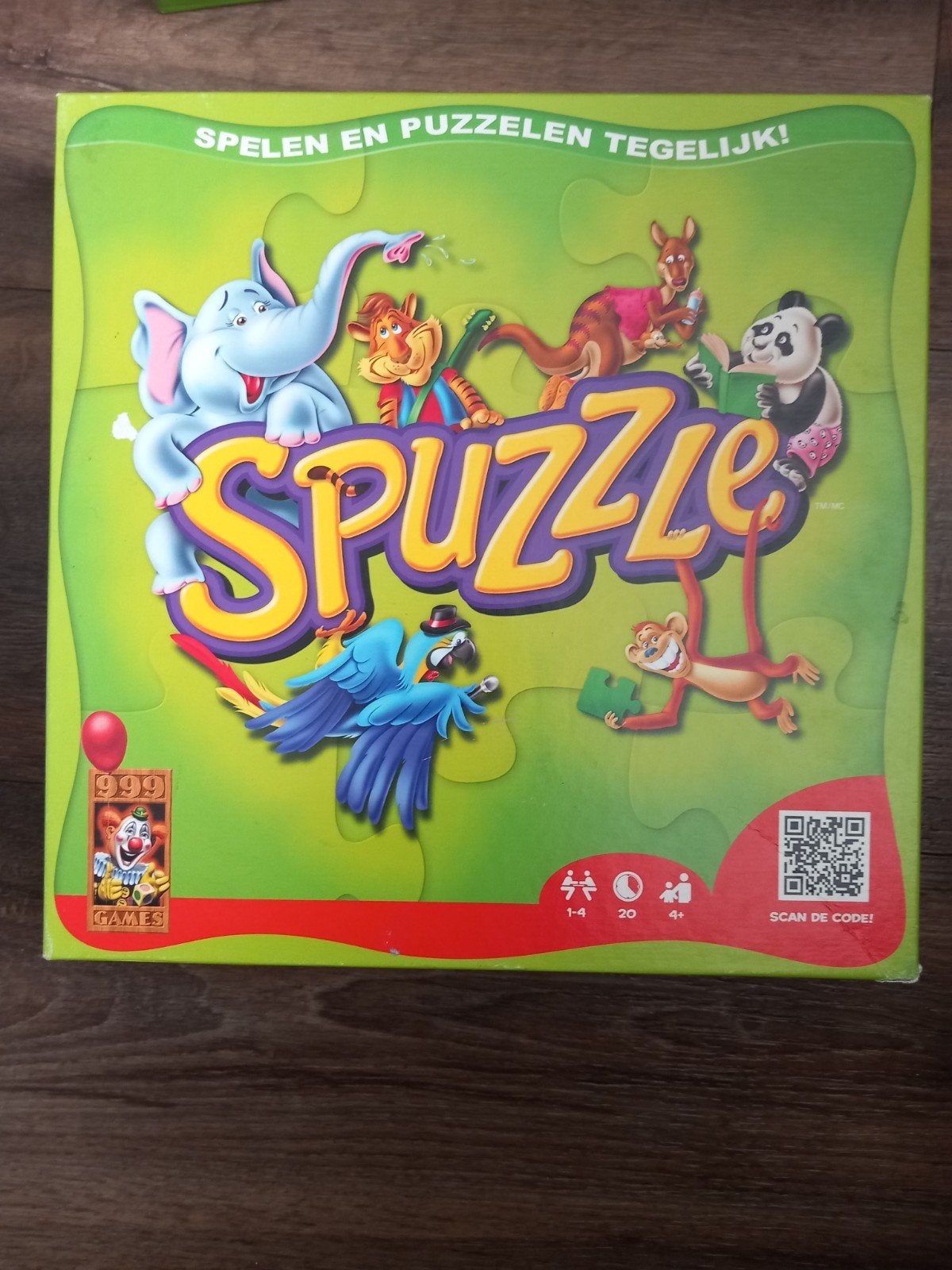 Spuzzle Bordspel - Spelen en Puzzelen Tegelijk!, Een of twee spelers, Ophalen, Gebruikt, 999 Games