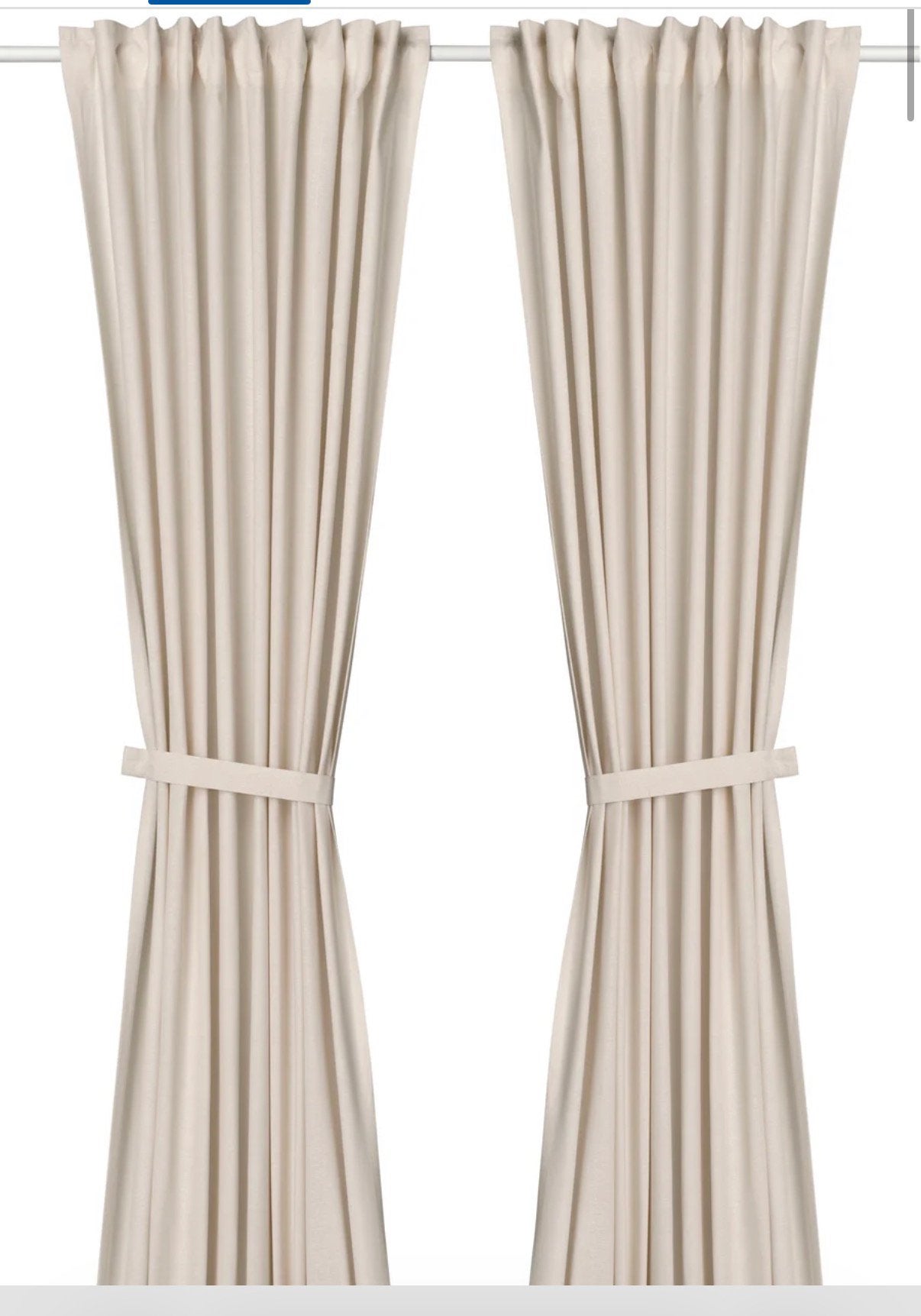 Ikea Curtain off white, IKEA, Ophalen, Zo goed als nieuw, Beige