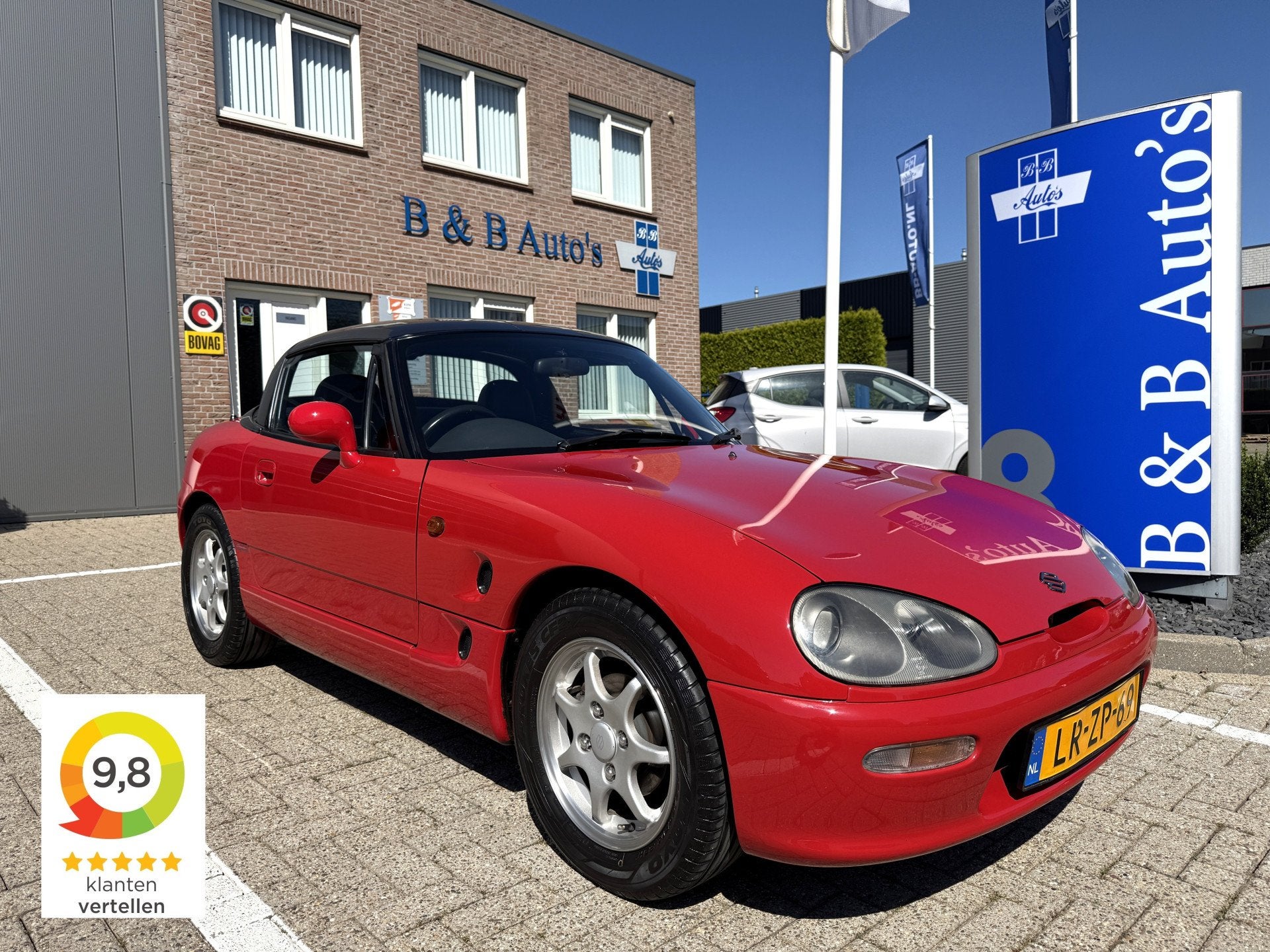Suzuki Cappuccino 0.7 Cabriolet l ZEER NETJES l ORG. NEDERLA, 64 pk, Zwart, Cabriolet, Bedrijf