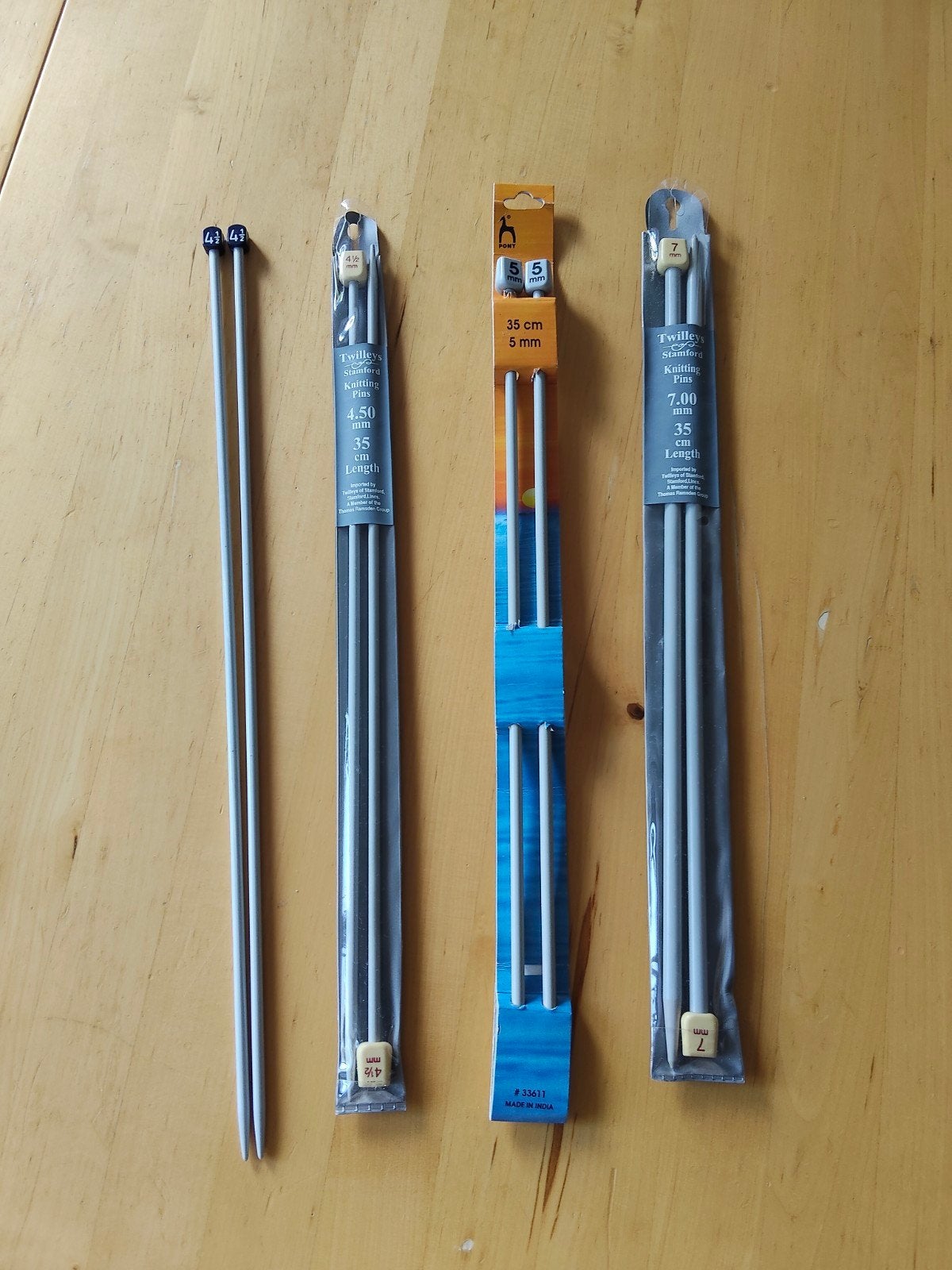 Breinaalden set - Diverse maten (4.5mm, 5mm, 7mm), Ophalen of Verzenden, Zo goed als nieuw, Breien, Naald