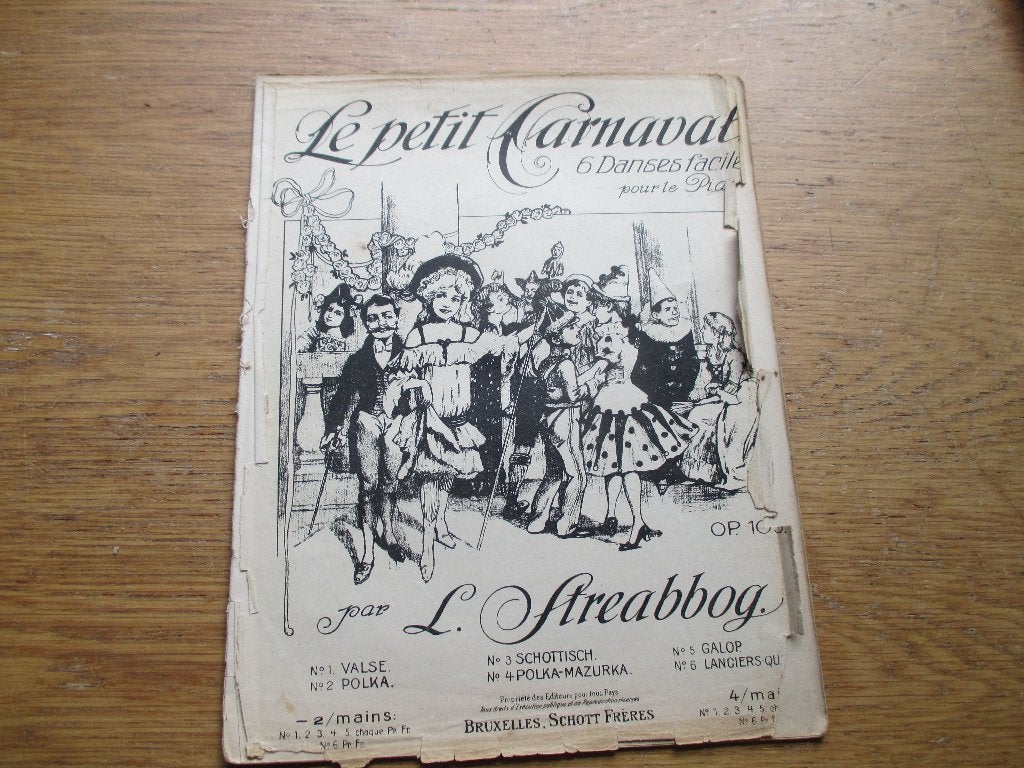 Le Petit Carnaval - L. Streabbog Op. 105 - Pianomuziek, Gebruikt, Klassiek, Ophalen of Verzenden, Thema