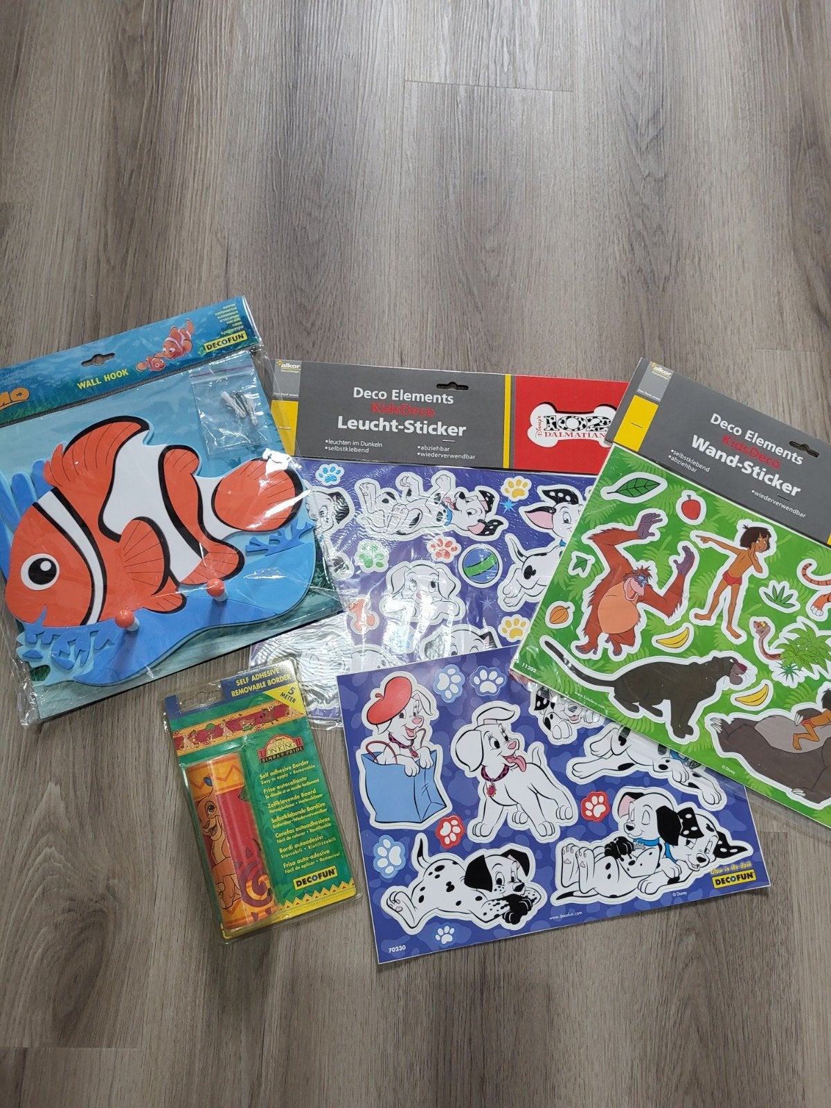 Vintage decofun disney animals pakket, Ophalen of Verzenden, Leeuwenkoning of Jungle Boek, Nieuw, Overige typen