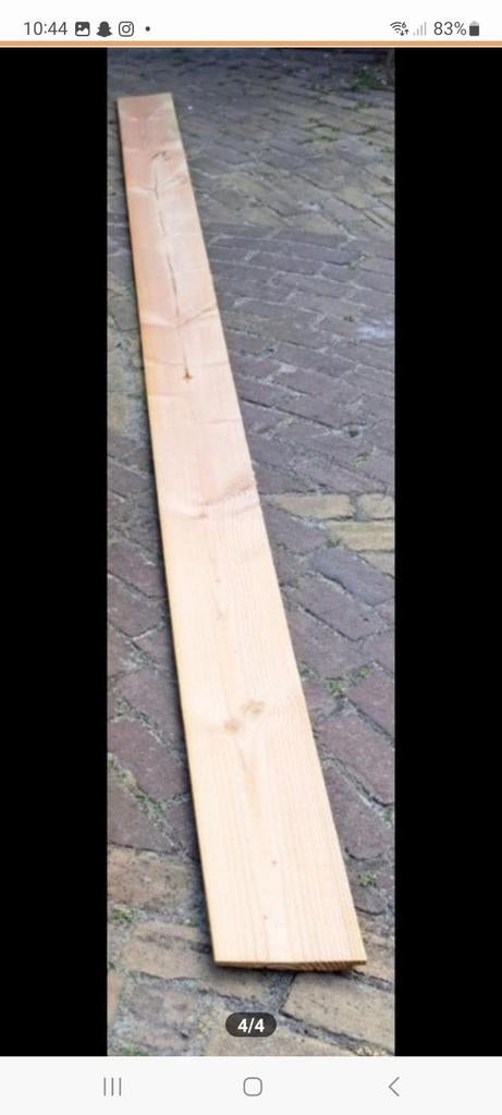 Douglas dakbeschot 2x, prijs per stuk, Doe-het-zelf en Verbouw, Hout en Planken, Ophalen, Nieuw