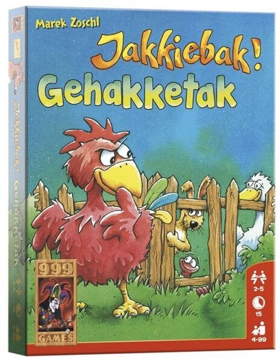 Jakkiebak! Gehakketak, Vijf spelers of meer, Ophalen of Verzenden, Zo goed als nieuw, 999 Games