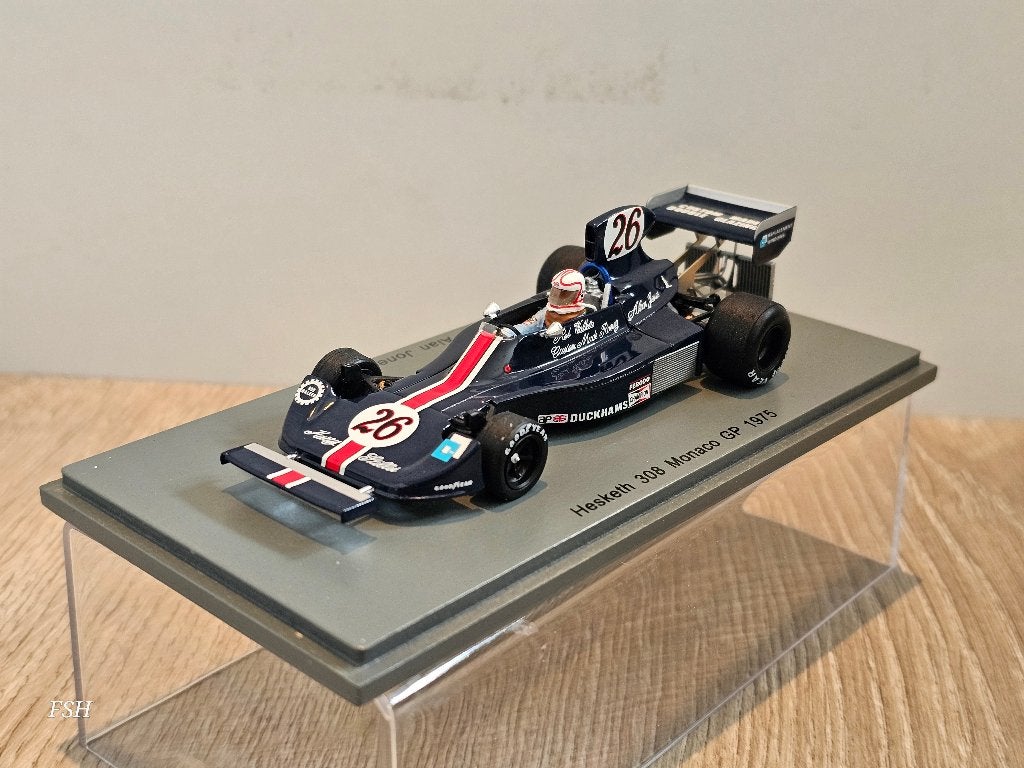 Hesketh 308, Alan Jones # 26, GP Monaco 1975. SPARK, Hobby en Vrije tijd, Ophalen of Verzenden, Zo goed als nieuw, Auto, Overige merken