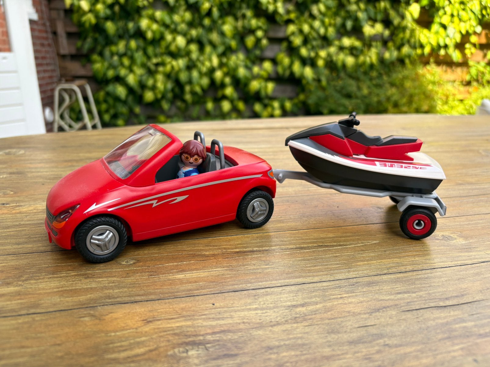 Playmobil auto met jetski, Ophalen of Verzenden, Zo goed als nieuw