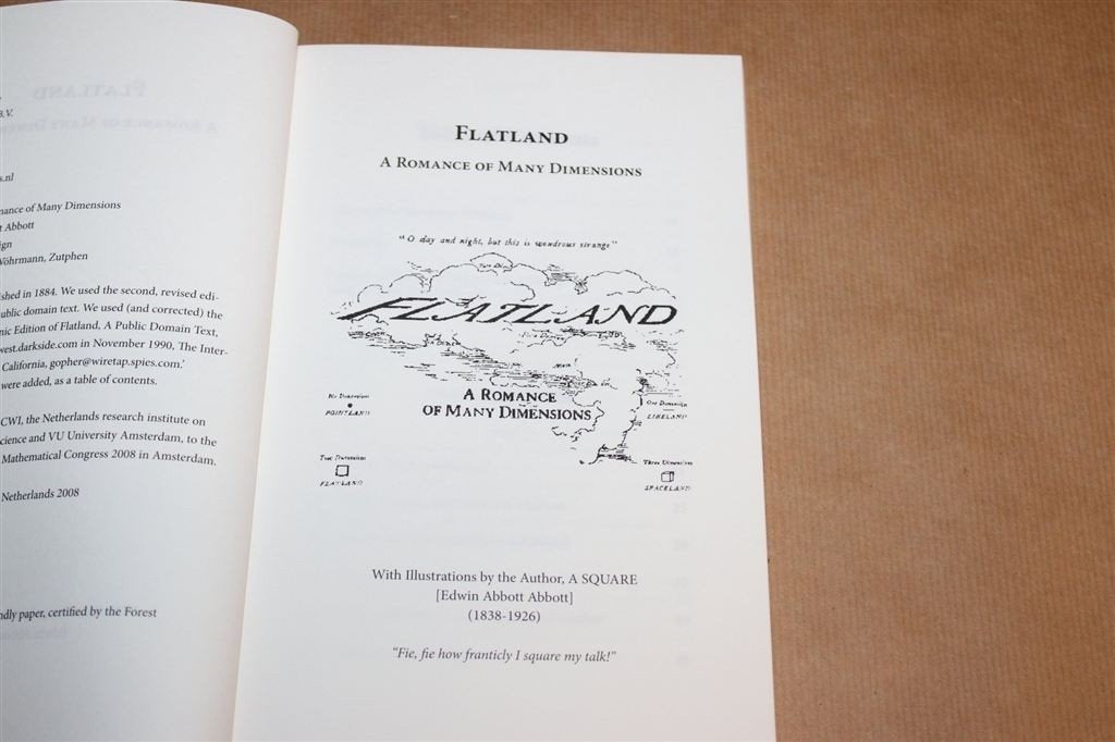 Flatland — Klassieke Roman over Meerdere Dimensies, Ophalen of Verzenden, Zo goed als nieuw
