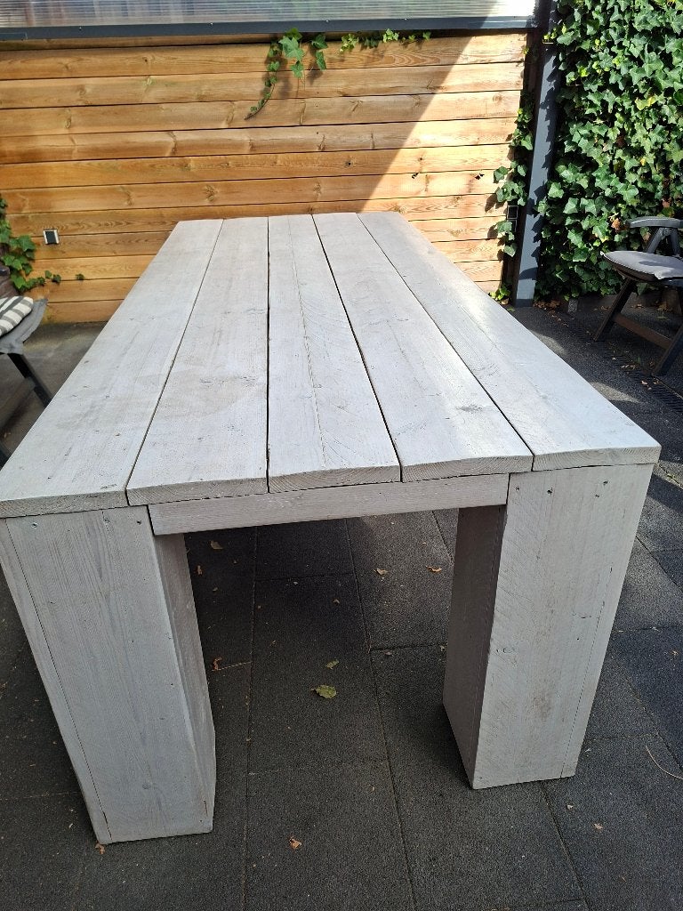 Tuintafel, Tuin en Terras, Ophalen, Gebruikt, Rechthoekig, Hout