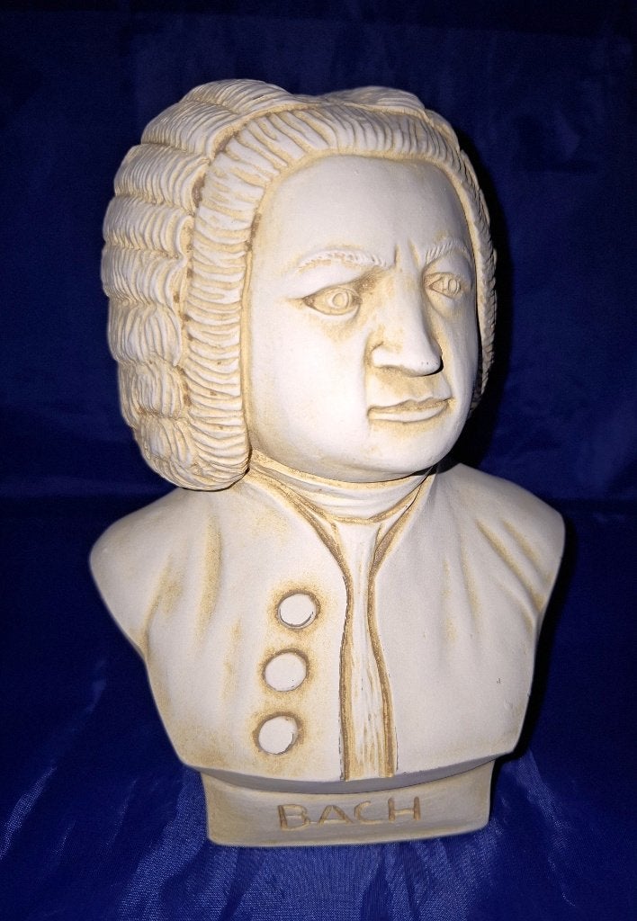 Buste Johann Sebastian Bach, Verzamelen, Muziek, Artiesten en Beroemdheden, Ophalen of Verzenden, Zo goed als nieuw, Pop, Beeldje of Miniatuur