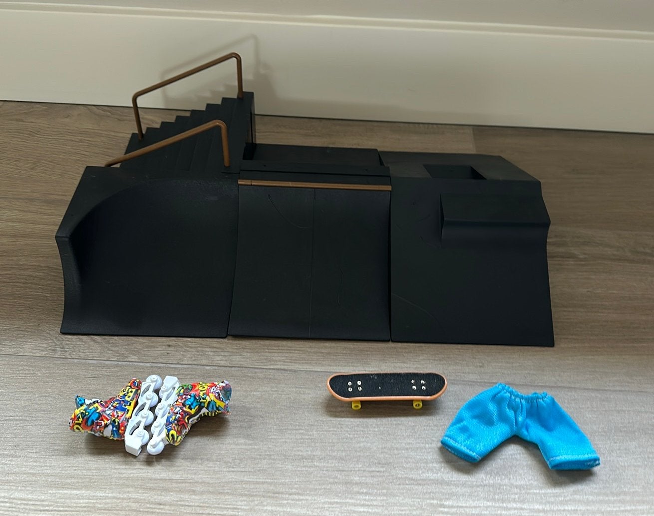 Fingerboard set met baan, Ophalen of Verzenden, Gebruikt
