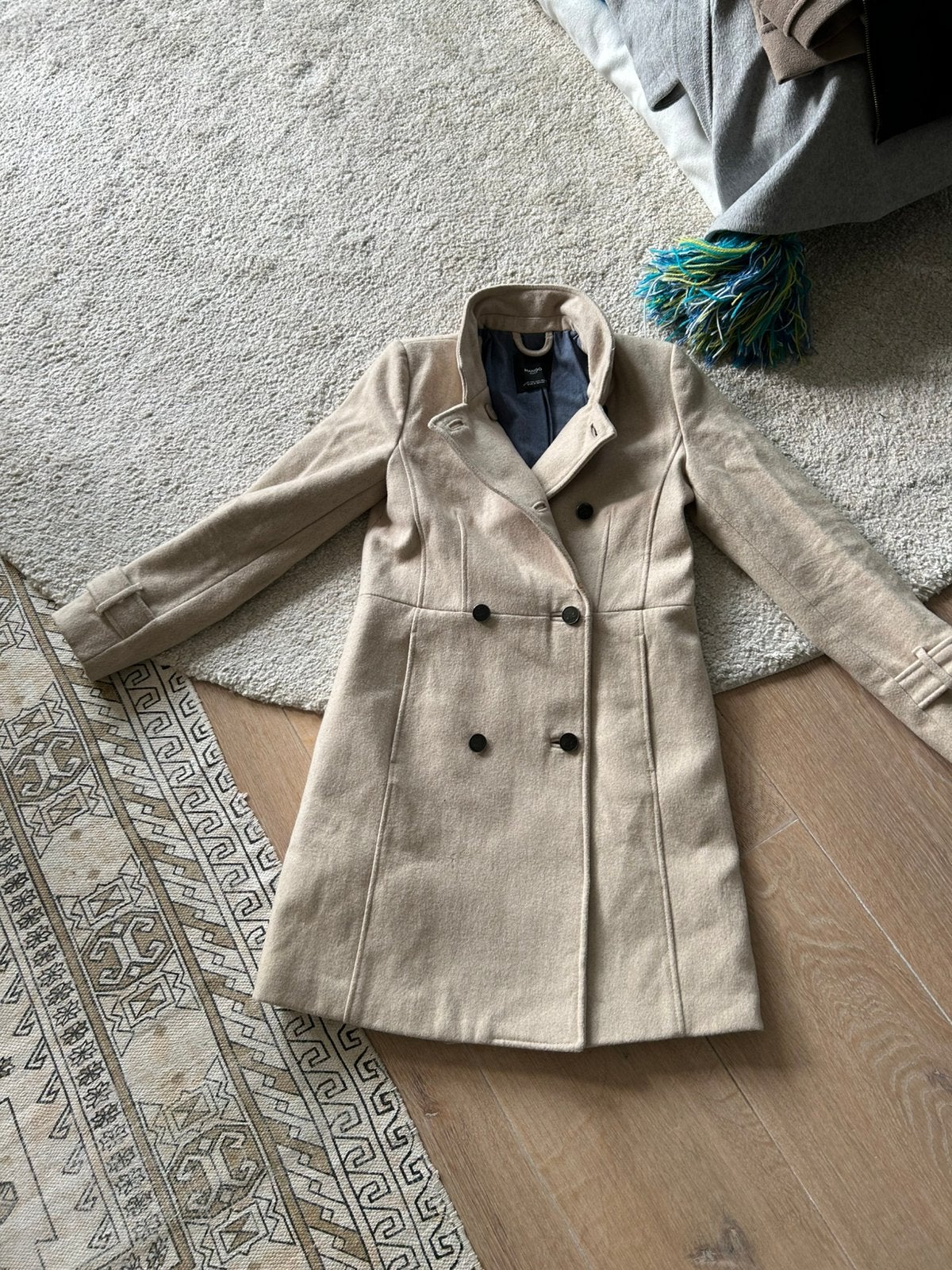 Damesjas maat XS 34 - 36 winterjas Mango, Mango, Beige, Ophalen of Verzenden, Zo goed als nieuw