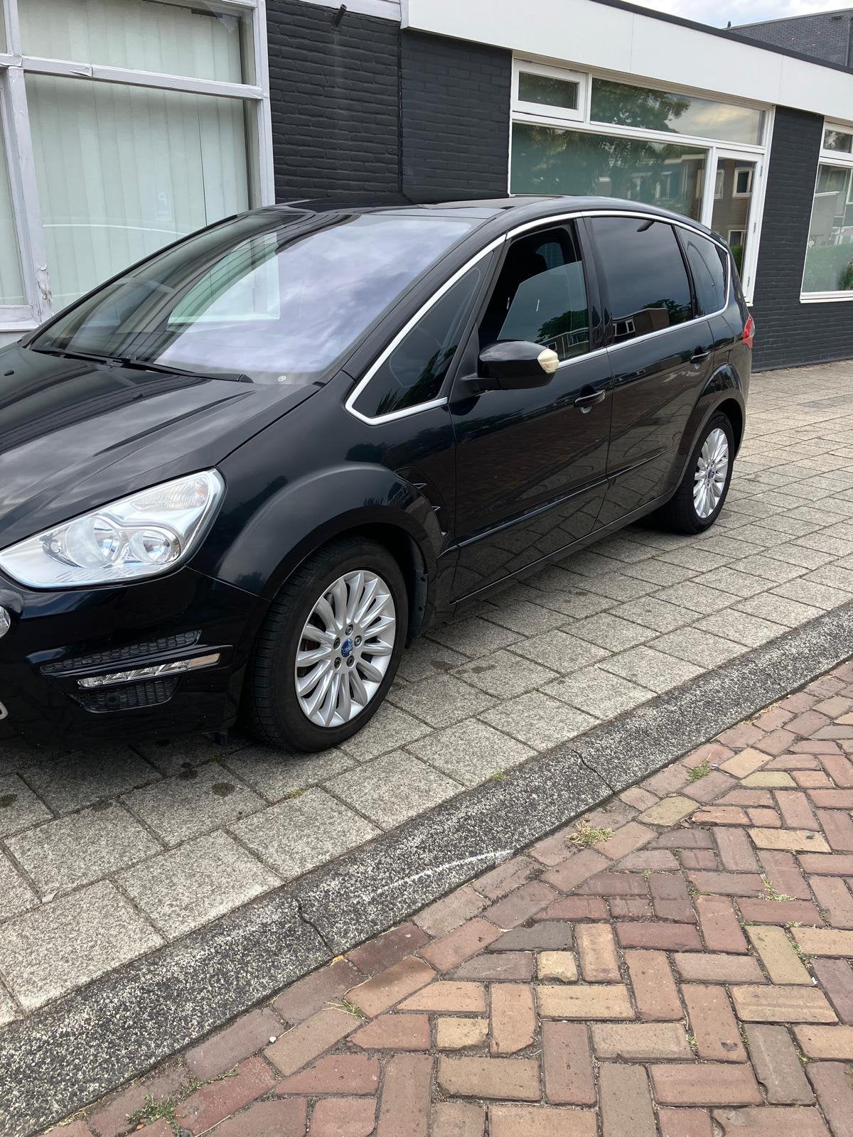 Ford S-Max 2.0 Stci 149KW Powershift 2010 Zwart, Auto's, Ford, 1976 cc, 4 cilinders, 7 stoelen, Zwart