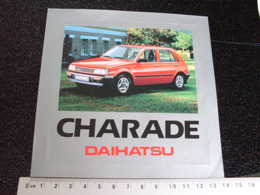 sticker charade daihatsu logo vintage car, Verzenden, Zo goed als nieuw, Auto of Motor