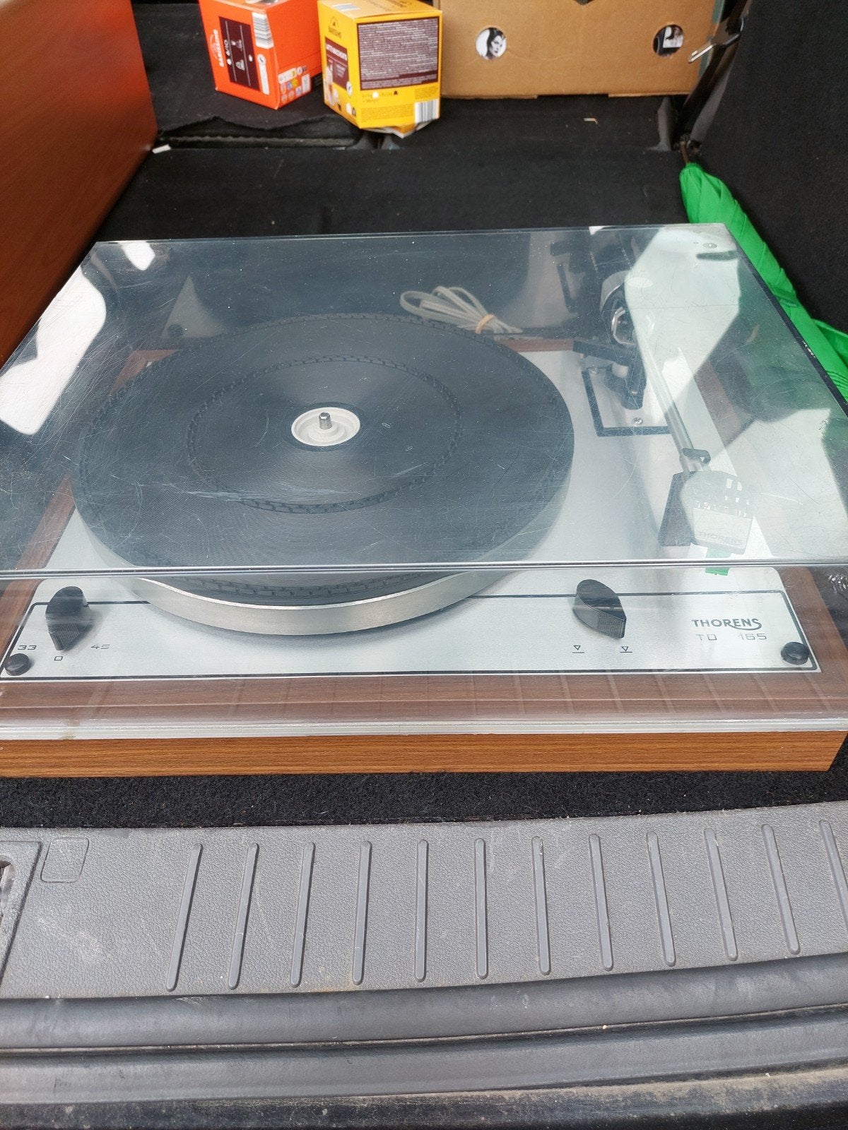 thorens draaitafel, Ophalen, Thorens