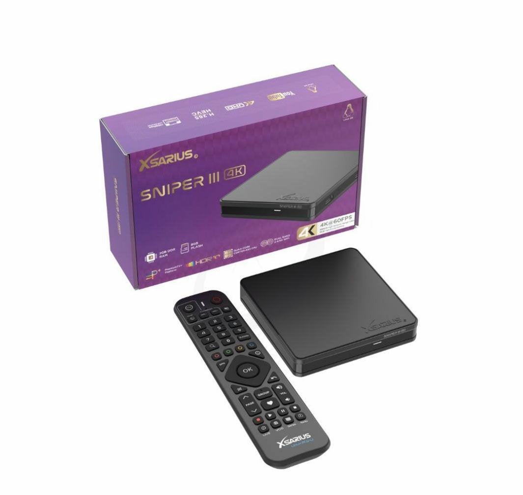 Xsarius Sniper 3 Linux Box - IPTV Ontvanger, Ophalen of Verzenden, Nieuw, HDMI, Minder dan 500 GB