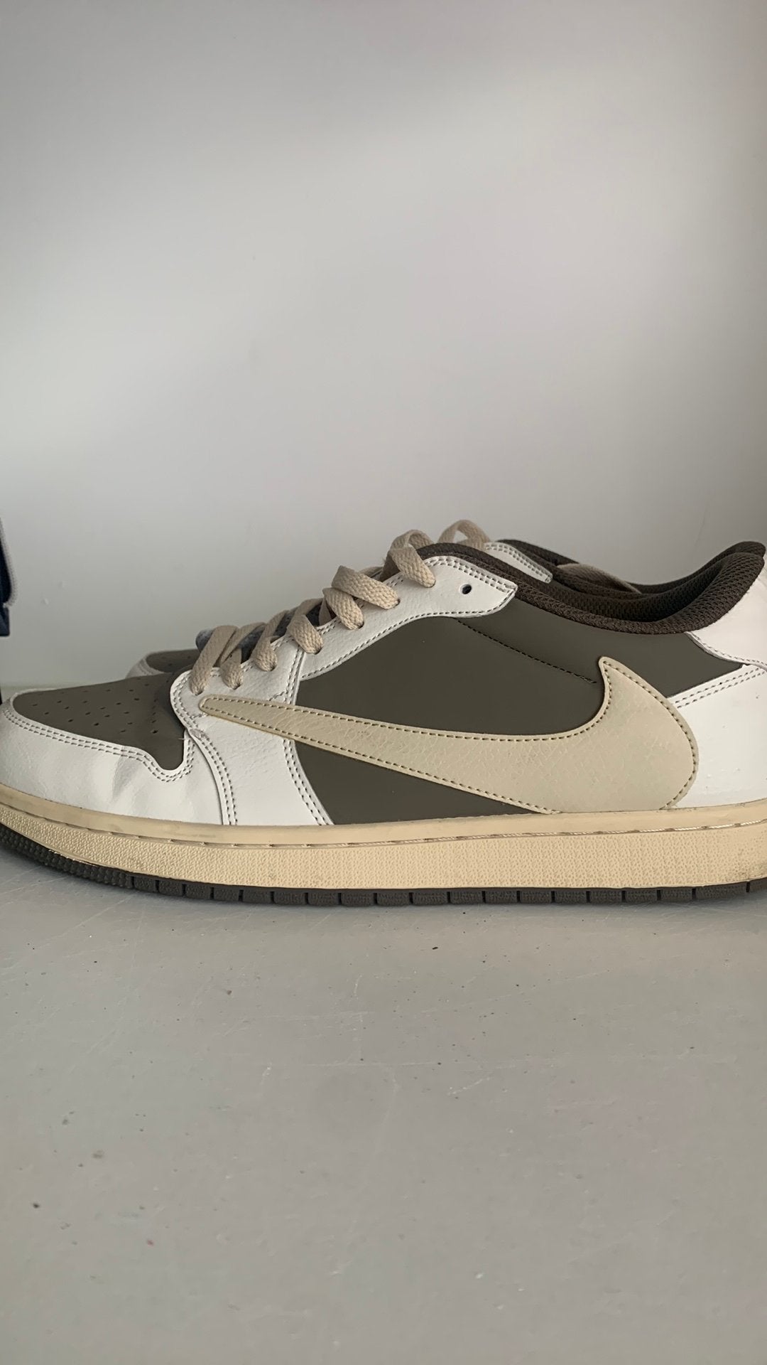 Nike Air Jordan 1 Low Travis Scott Reverse Mocha, Kleding | Heren, Schoenen, Verzenden, Gedragen, Bruin, Sneakers of Gympen