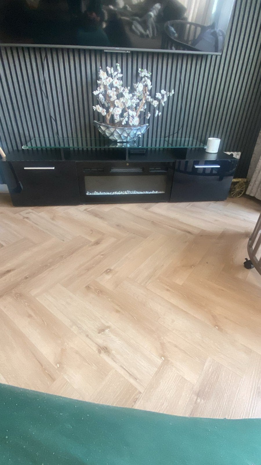 meubelset met openhaard, Huis en Inrichting, Ophalen, Gebruikt, Rond, 50 tot 100 cm