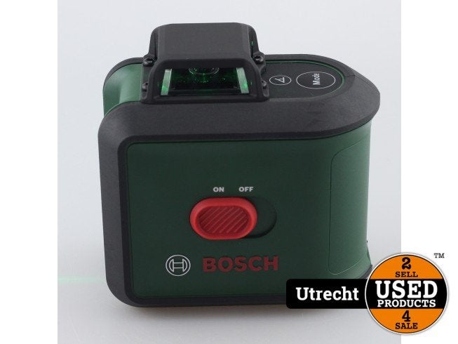 Bosch AdvancedLevel 360° Lijnlaser Incl Etui Nieuwstaat, Bosch, Zo goed als nieuw, Support@bosch.com, Robert Bosch GmbH
Robert-Bosch-Platz 1
70839 Gerlingen-SchillerhÃ¶he
Germany