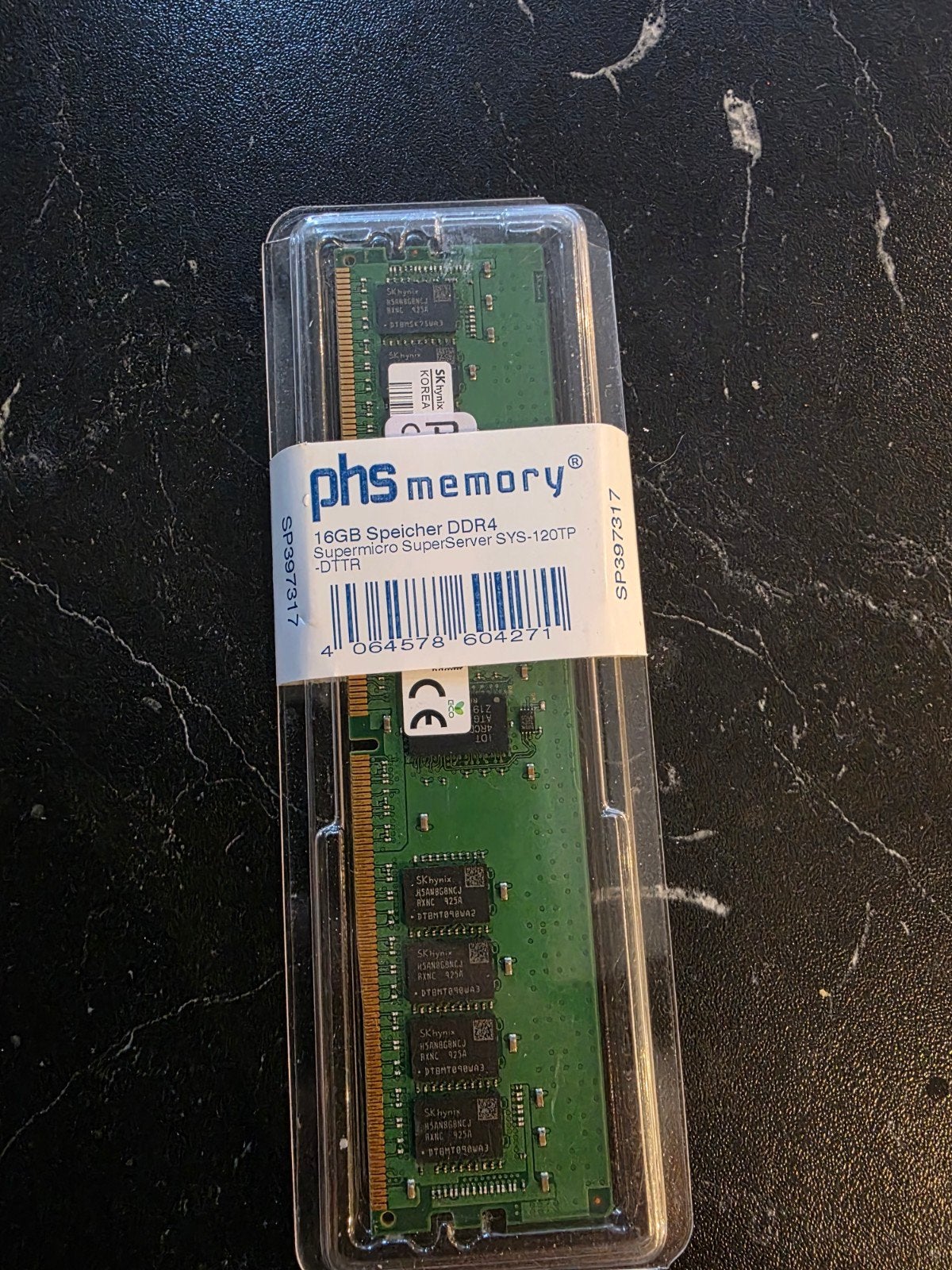 PHS memory 16GB DDR4 RAM voor Supermicro SuperServer, Onbekend, Server, DDR4, Nieuw
