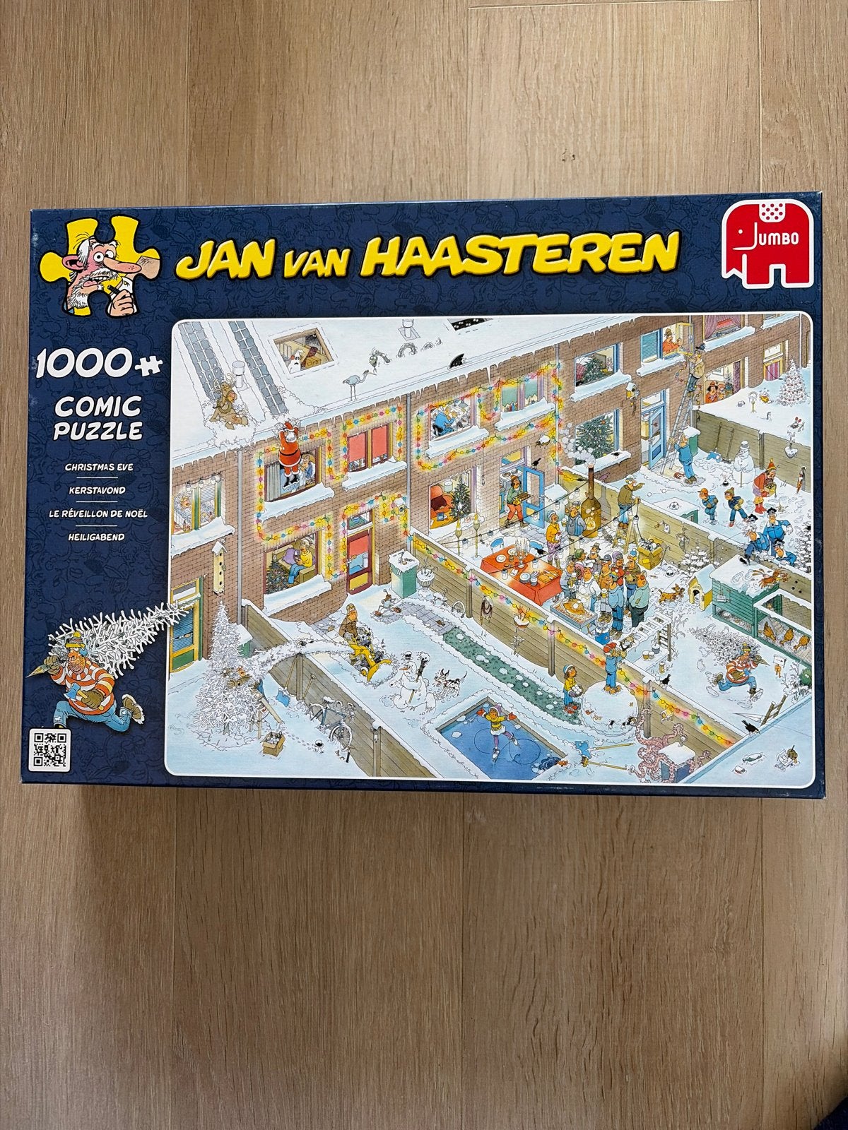 Jan van Haasteren Kerstavond Legpuzzel 1000 stukjes, Hobby en Vrije tijd, Denksport en Puzzels, Ophalen, 500 t/m 1500 stukjes