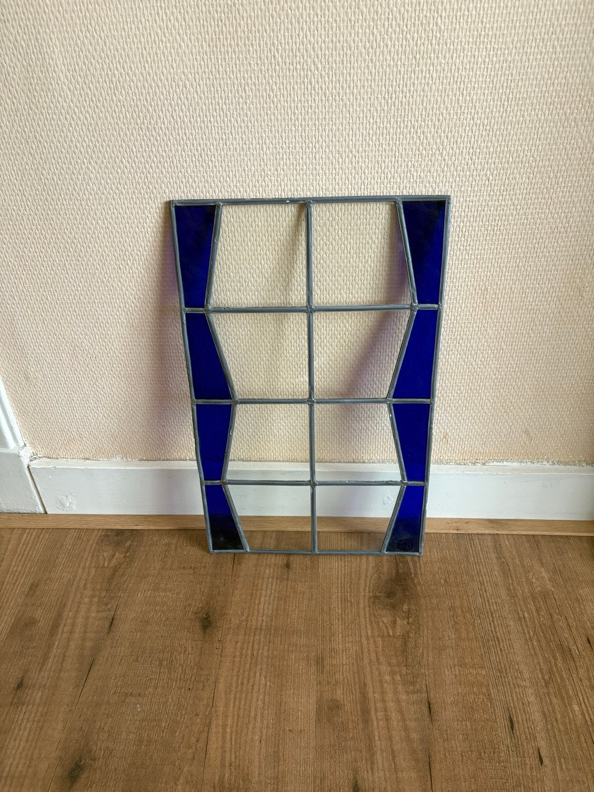 Unieke glas-in-lood panelen - 3 stuks, Doe-het-zelf en Verbouw, Ophalen, Zo goed als nieuw, Glasplaat, Minder dan 80 cm