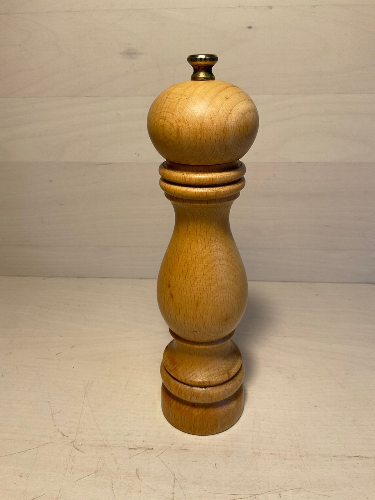Peugeot pepermolen blank hout 22 cm, Ophalen of Verzenden, Gebruikt, Hout