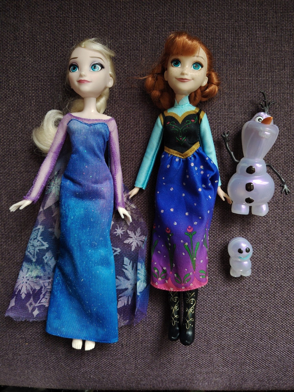 Hasbro Frozen Elsa, Anna en Olaf poppen, Ophalen of Verzenden, Gebruikt, Barbie