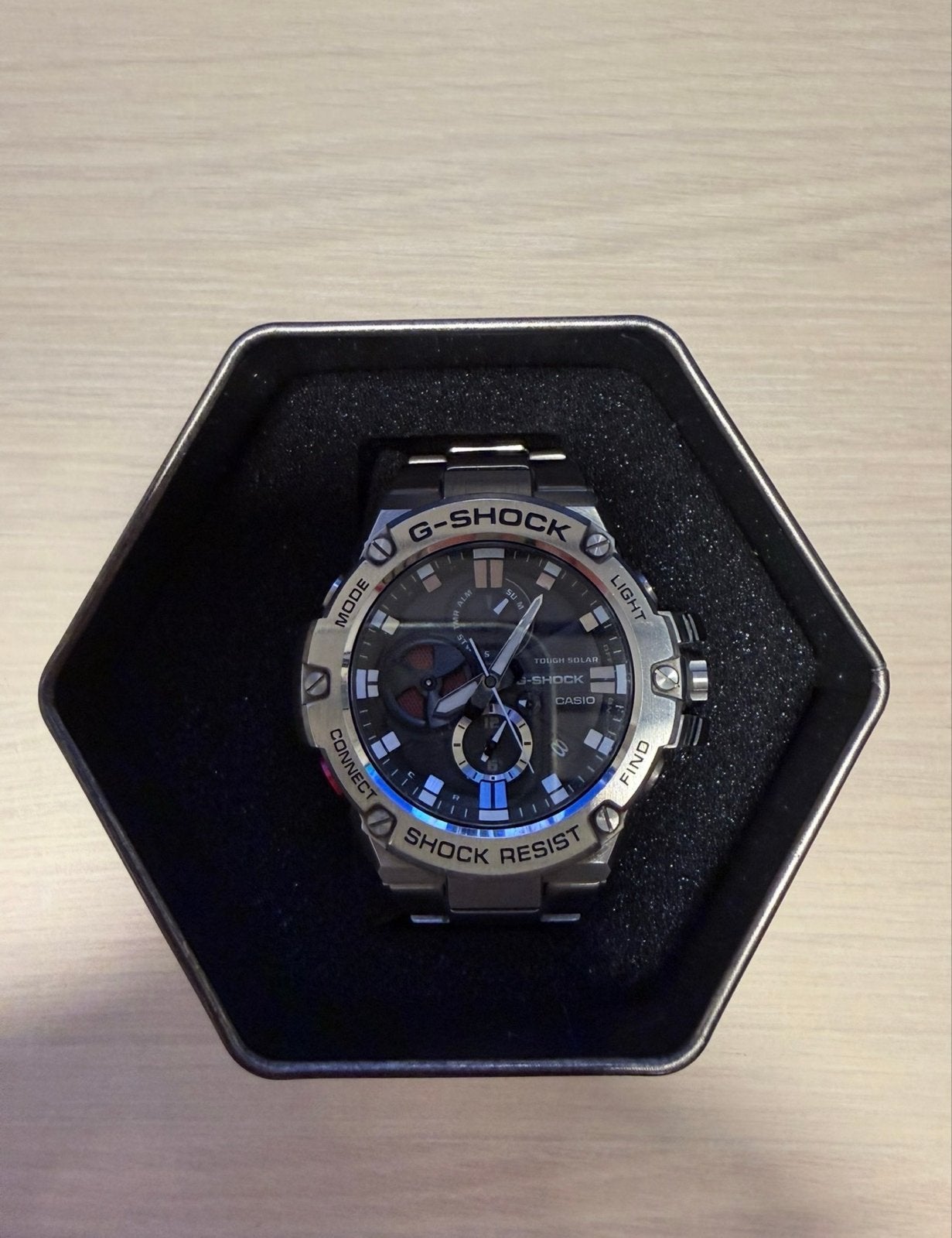 Casio G-Shock GST-B100D-1AER - Zo goed als nieuw, Ophalen, Casio, Staal, Polshorloge