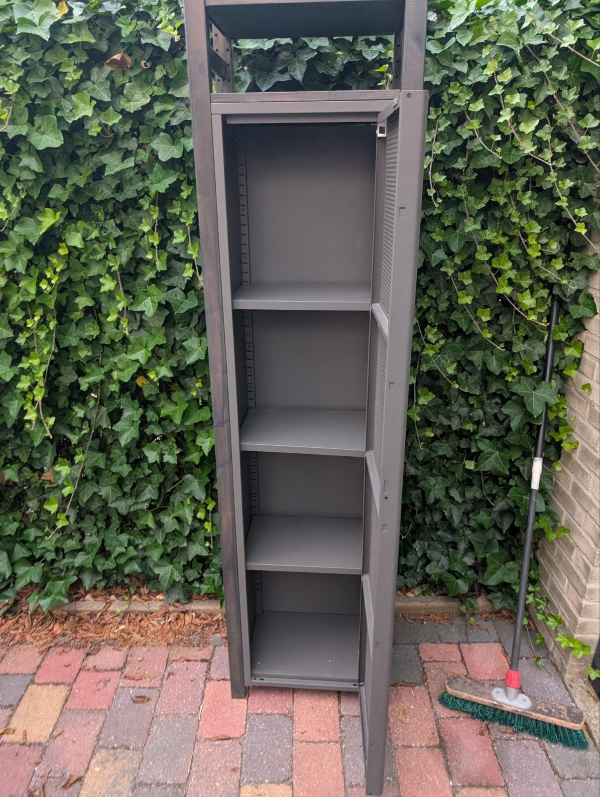 IKEA IVAR voorraadkast, grijs gebeitst met metalen deel, Minder dan 50 cm, 200 cm of meer, 25 tot 50 cm, Ophalen