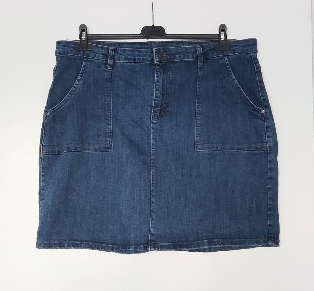 Stretch spijkerrok maat 44, Blauw, Maat 42/44 (L), Ophalen of Verzenden, Zo goed als nieuw
