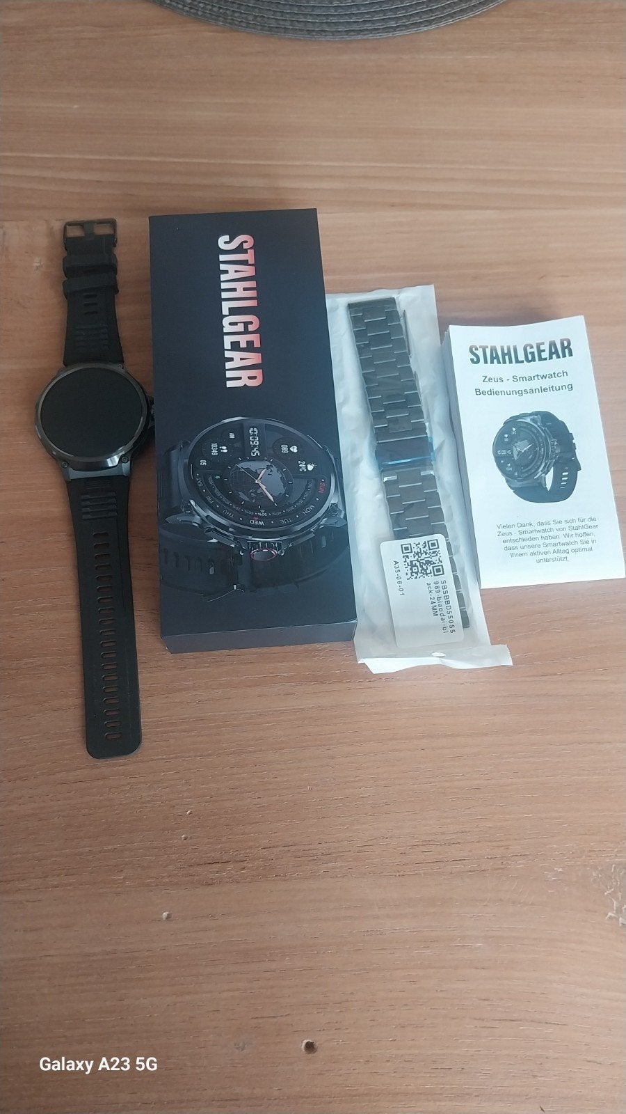 zeus smartwatch, Zeus stahlgear, Zwart, Nieuw, Ophalen of Verzenden
