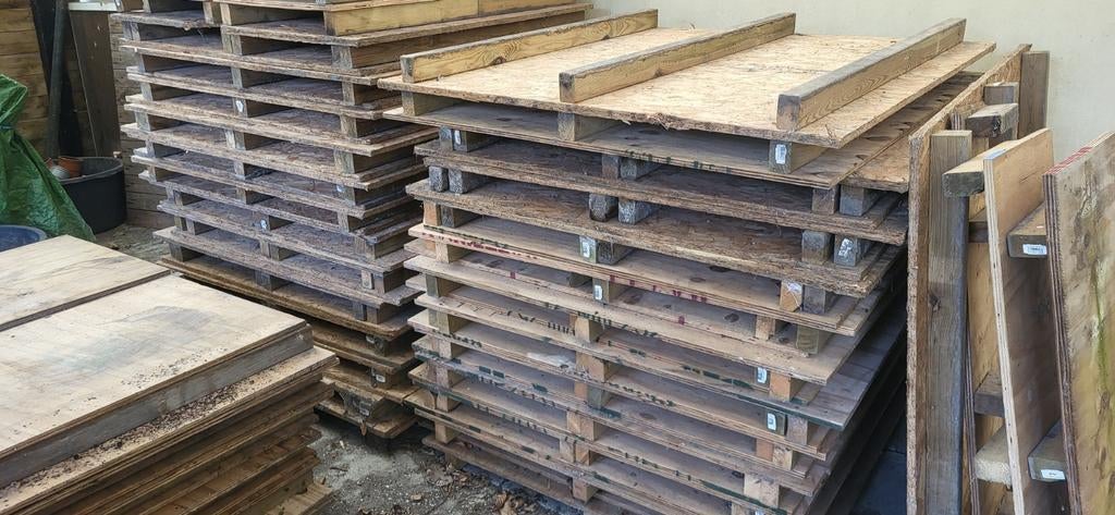 Palletvloer voor voortent, vlonders., Ophalen
