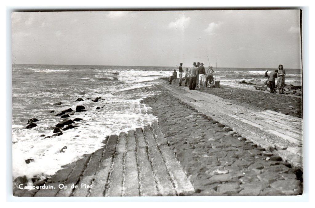 Camperduin, Op de Pier - Opruimingskaart, Ophalen of Verzenden, 1940 tot 1960, Gelopen, Noord-Holland
