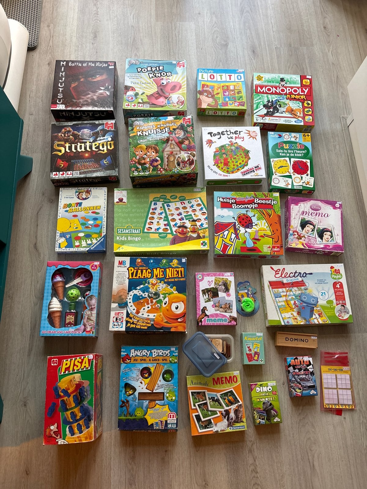 Grote collectie bordspellen en kinderspellen, Ophalen, Gebruikt