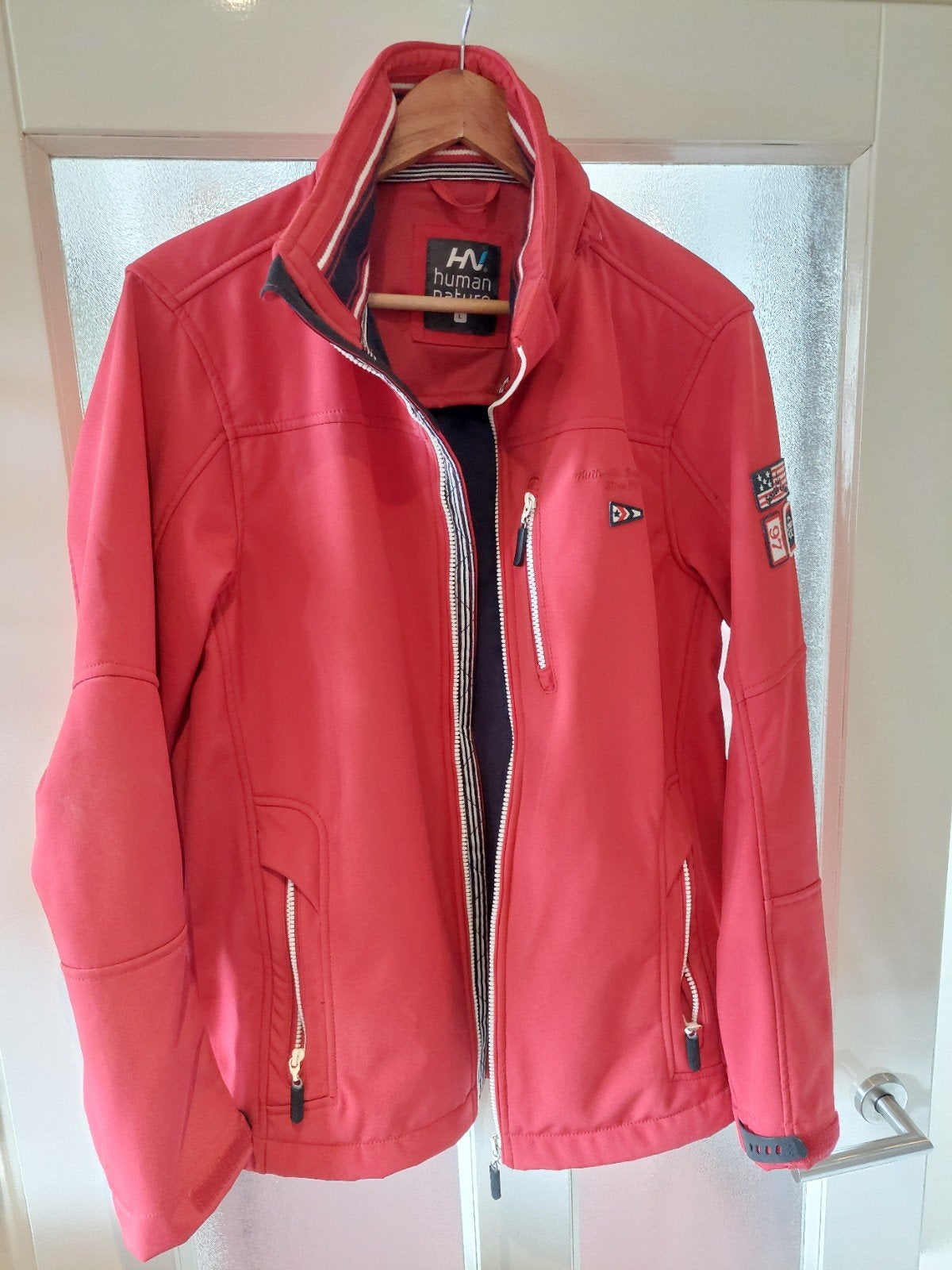 ANWB    Human  Nature  jas, Ophalen, Nieuw, Rood