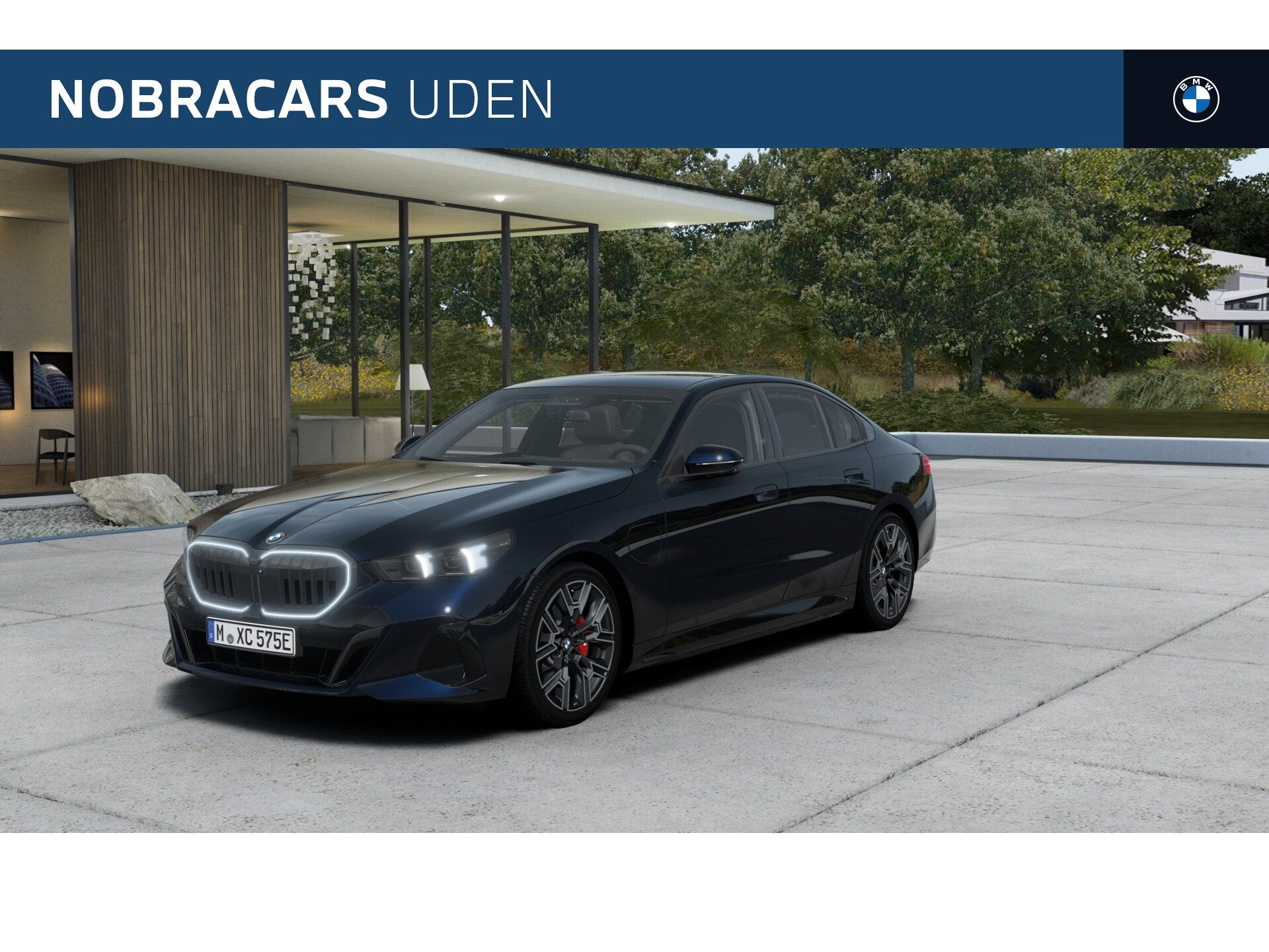 BMW 5 Serie 530e M Sport Automaat / Trekhaak / Panoramadak /, Auto's, Automaat, Achterwielaandrijving, Zwart, Leder