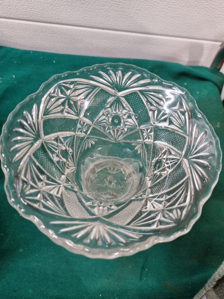 vaas kristal brockwitz art nouveau, Ophalen of Verzenden