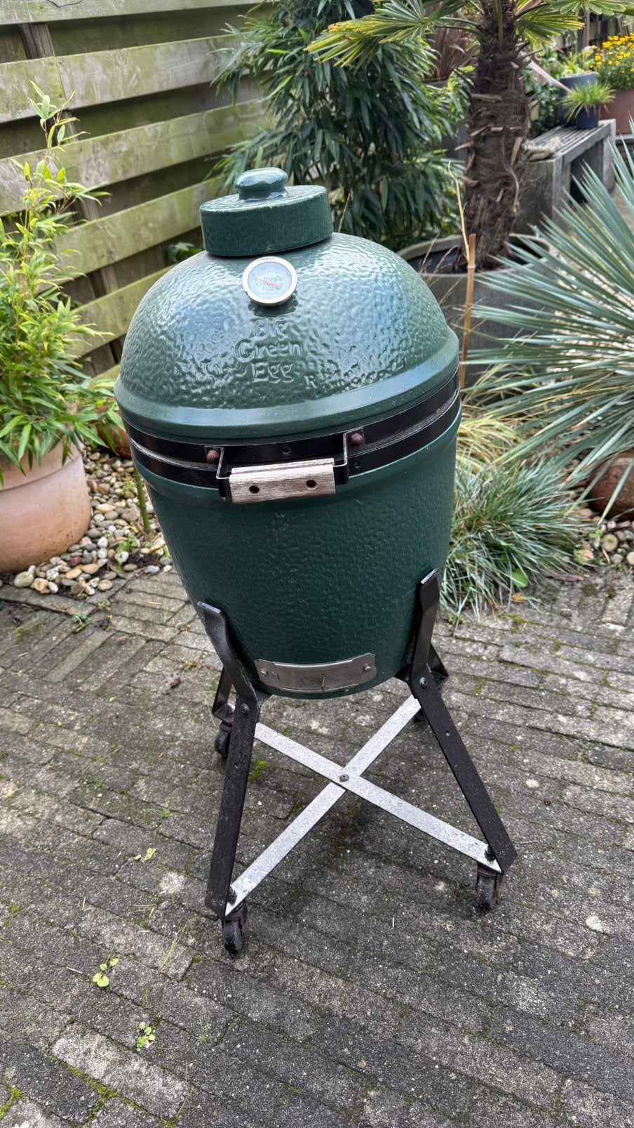 Big green egg barbecue, Ophalen, Gebruikt