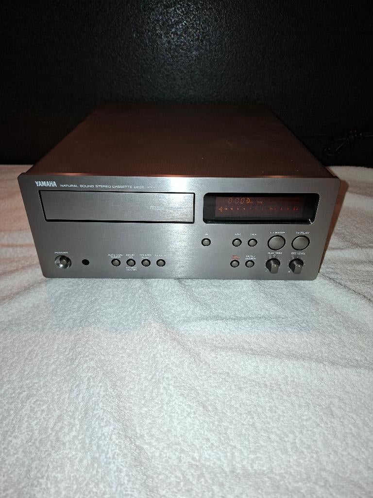 Yamaha KX-10 High-End Cassettedeck - 3 Heads - Titanium, Ophalen of Verzenden, Enkel, Overige merken