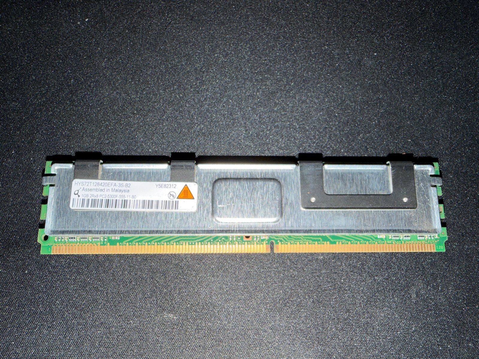 HP 1GB DDR2 RAM Geheugenmodule PC2-5300F met heatsink, Computers en Software, Server, Ophalen of Verzenden, DDR2, Gebruikt