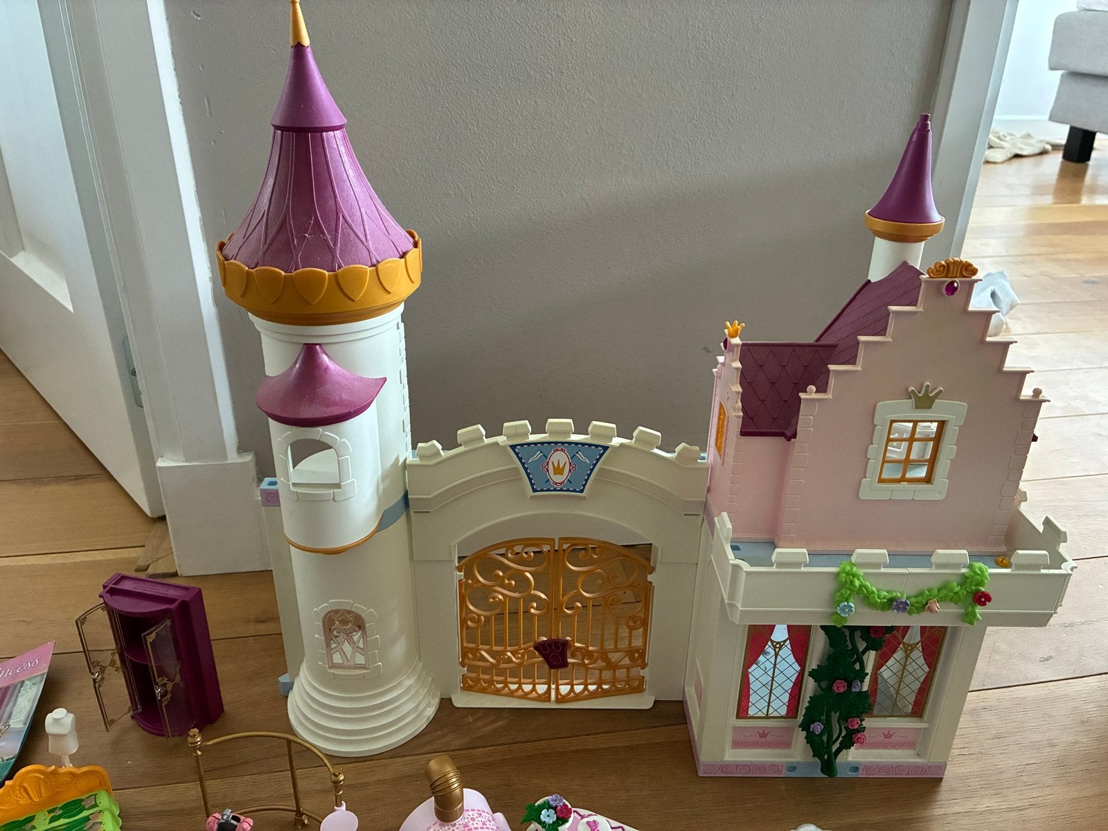 Playmobil Prinsessen Kasteel met veel accessoires, Ophalen, Gebruikt, Complete set, Kasteel/Fort