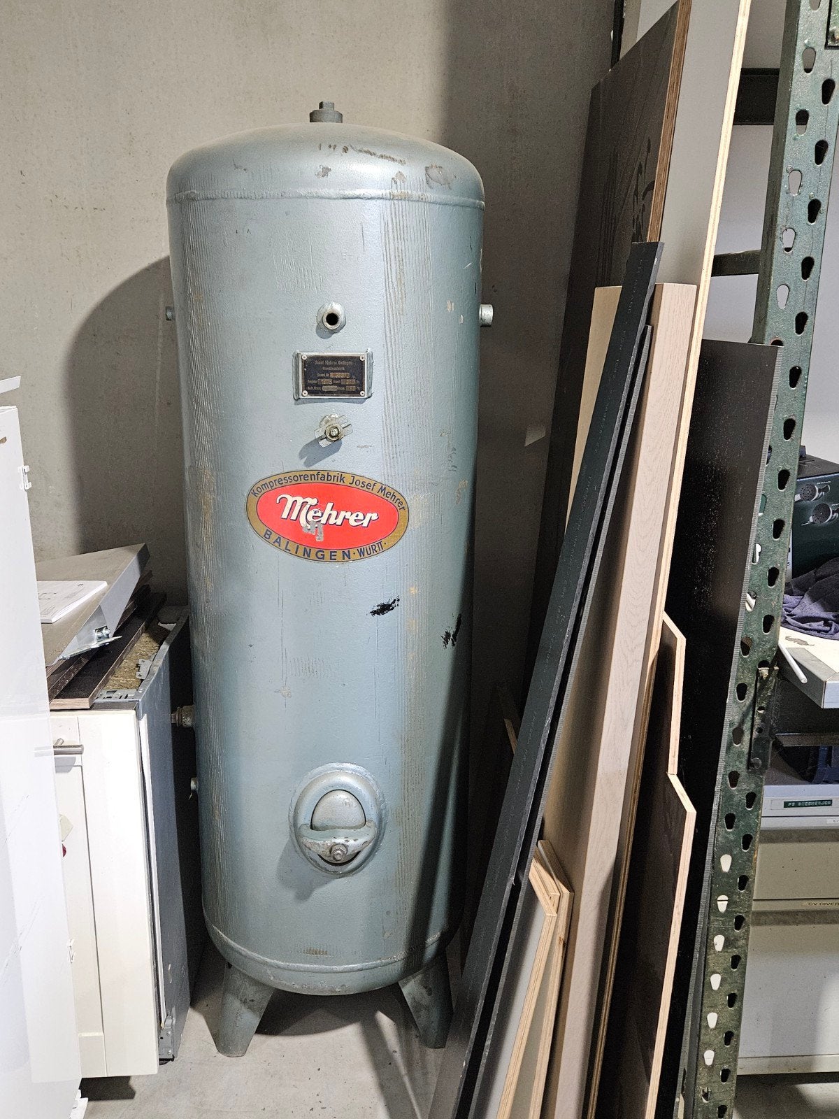 Mehrer Compressor Luchttank drukvat 350 liter, Doe-het-zelf en Verbouw, 100 liter of meer, Ophalen, Gebruikt, 6 tot 10 bar