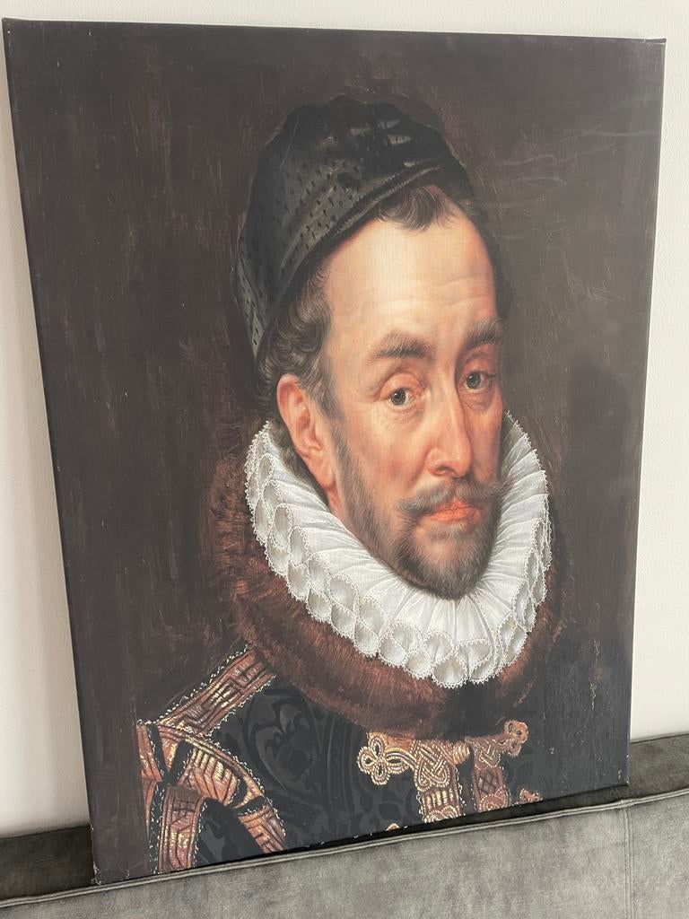 Canvas Willem 1 oude meesters 60x80, Ophalen of Verzenden