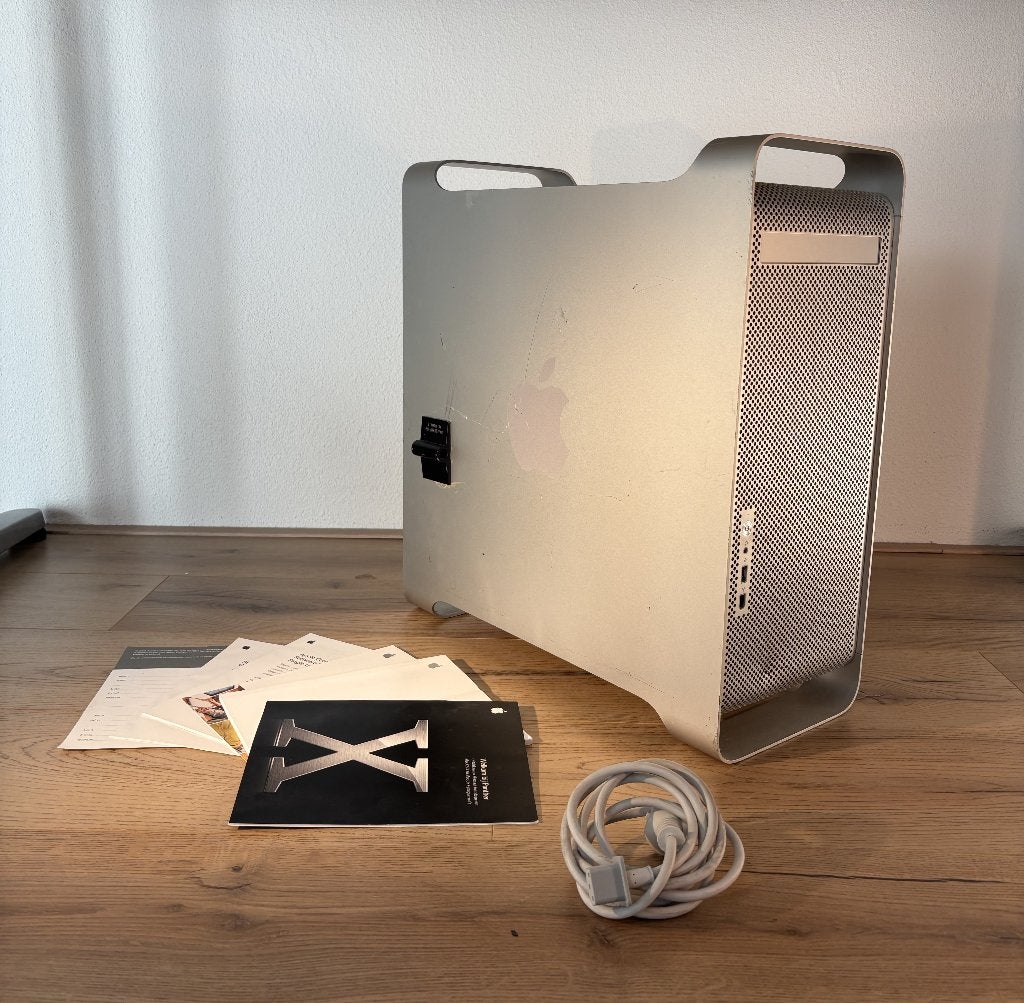 Apple Dual PowerMac G5 - originele boekjes & kabel, Ophalen, Apple