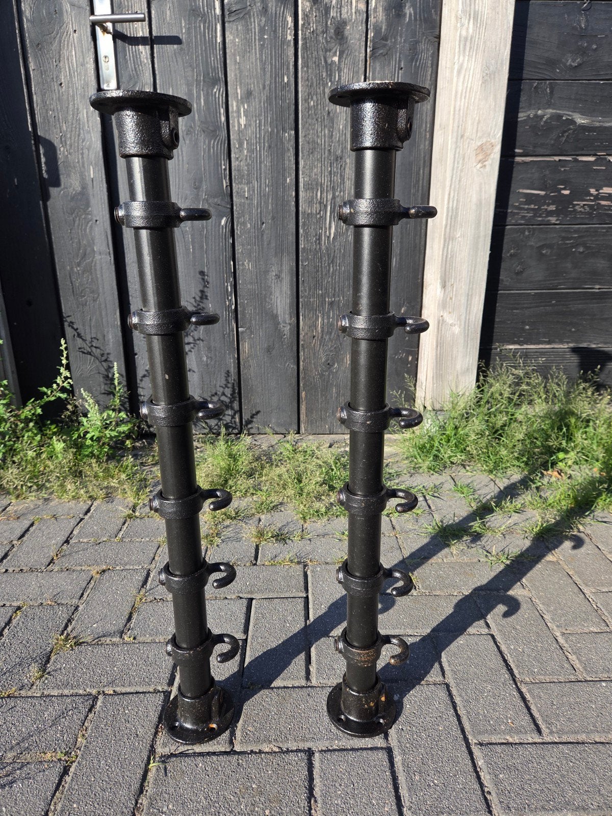 Steigerbuis Kapstok - 68cm breed, 6 haken, Ophalen, Gebruikt, Metaal, Wandkapstok