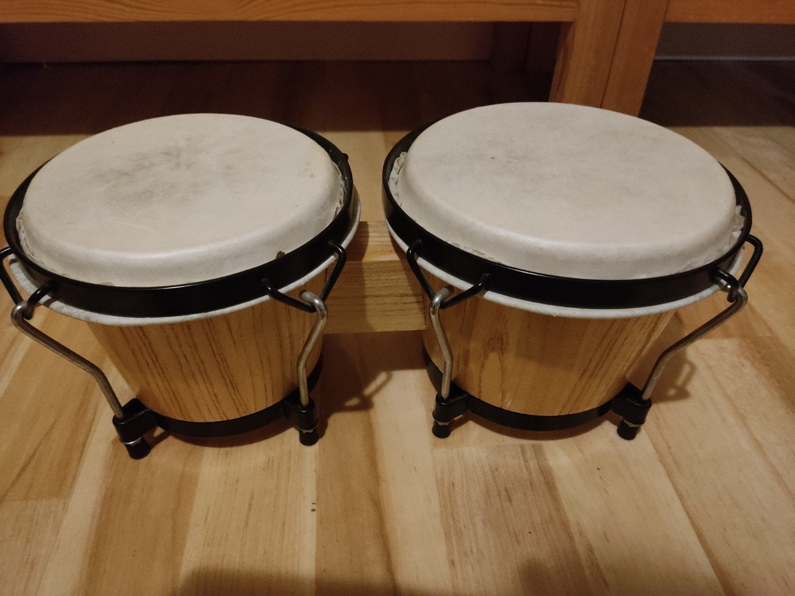 Bongo's - Houten percussie-instrument, Muziek en Instrumenten, Ophalen of Verzenden, Gebruikt, Trommel